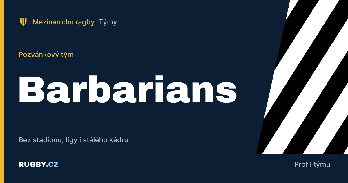 Barbarians: nejslavnější pozvánkový tým ragby