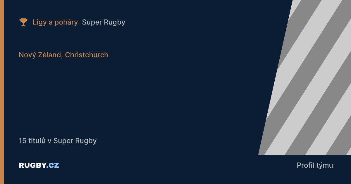 Crusaders: nejúspěšnější klub Super Rugby