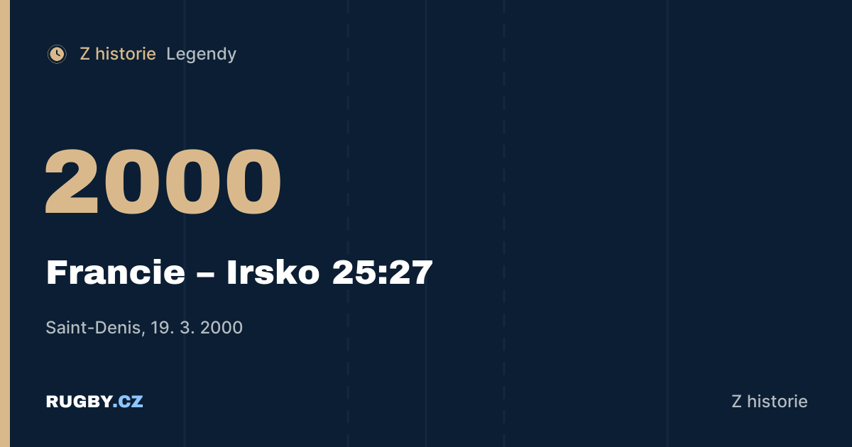 Brian O’Driscoll a Paříž: tři pětky na začátku, titul na rozloučenou