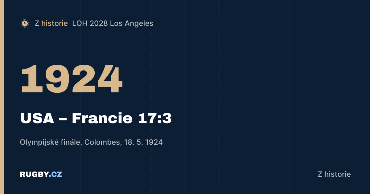 Olympijské finále 1924: Američané zaskočili Paříž a patnáctky z her zmizely