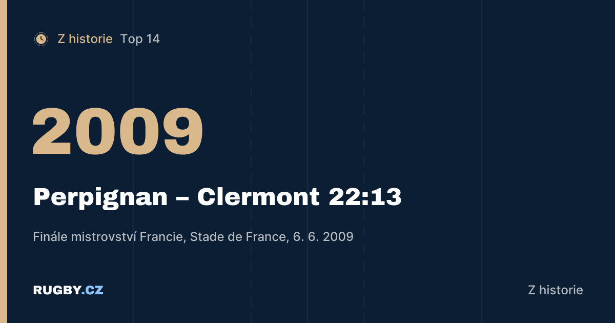 Perpignan 2009: katalánský titul mistra Francie po 54 letech