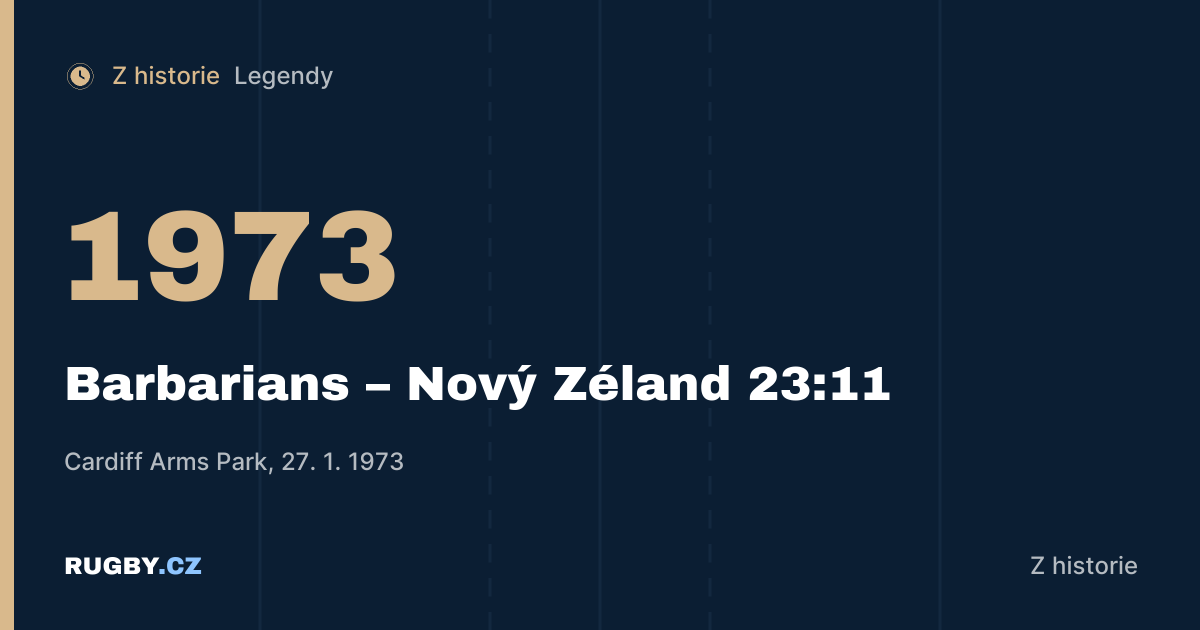 Položení století: 22 vteřin, které v roce 1973 proslavily Barbarians