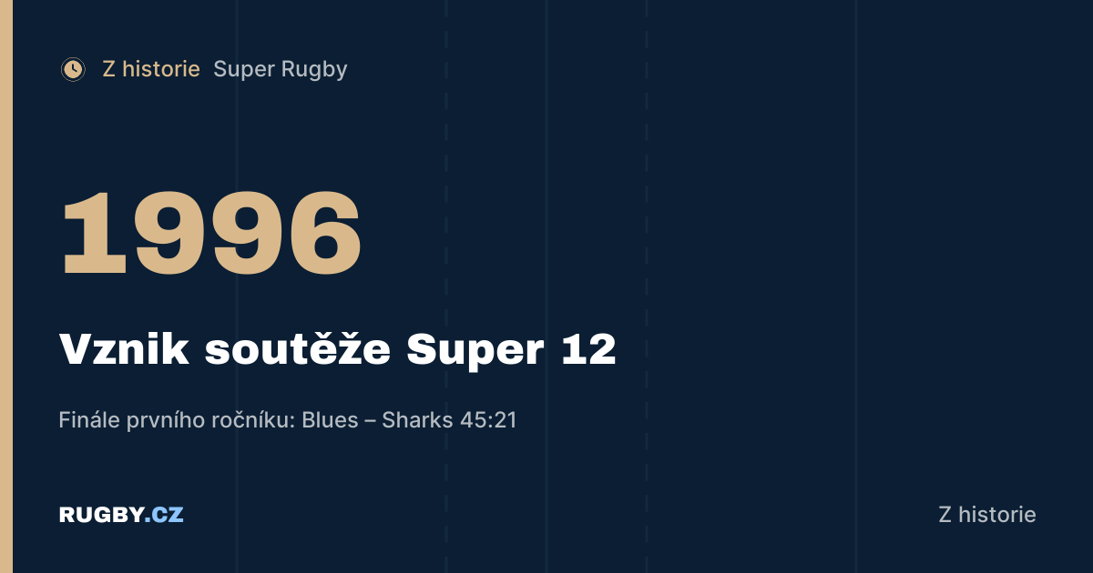 Super 12: jak v roce 1996 začala éra profesionálního ragby na jihu